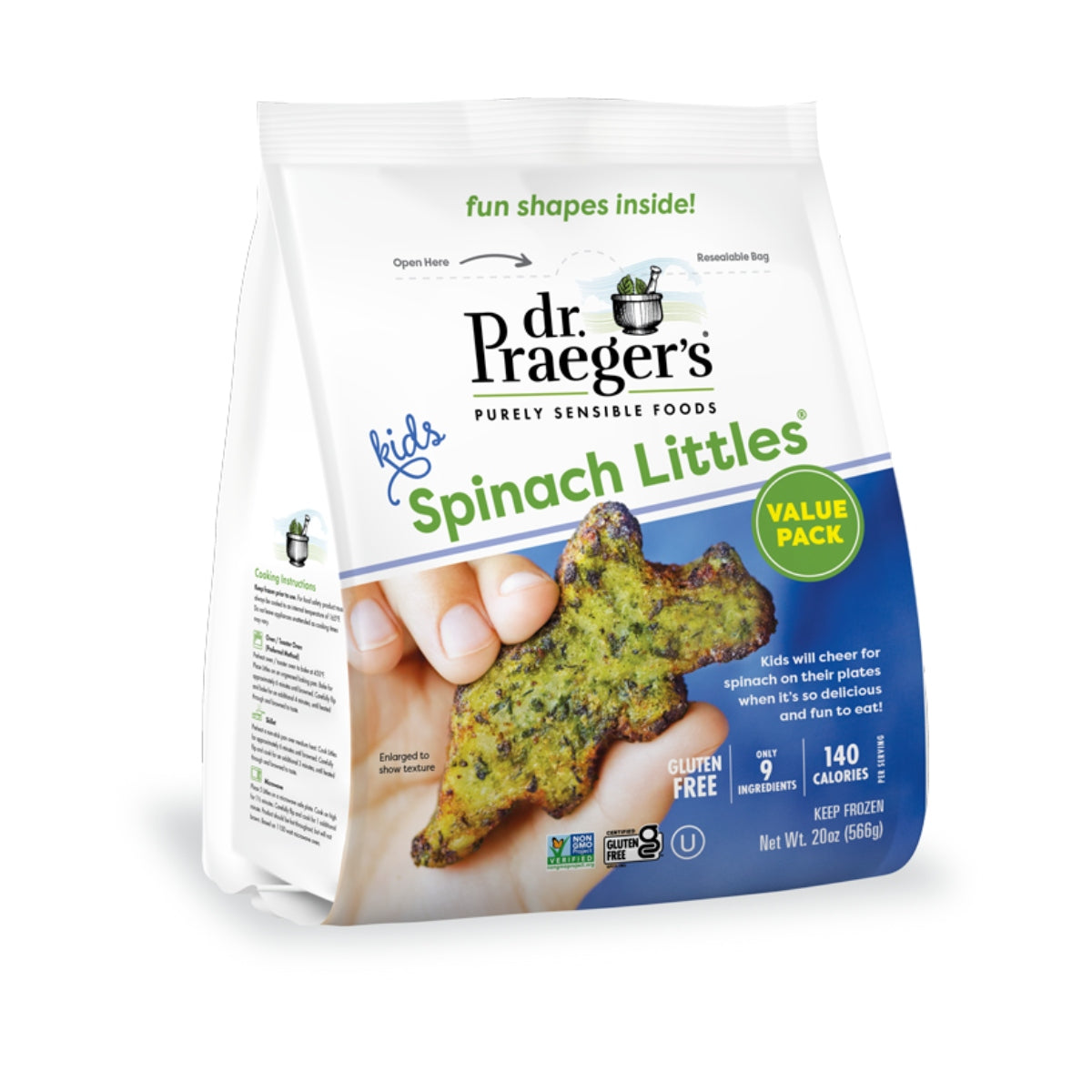 Spinach Littles 566g Dr. Praeger's Makani Foods