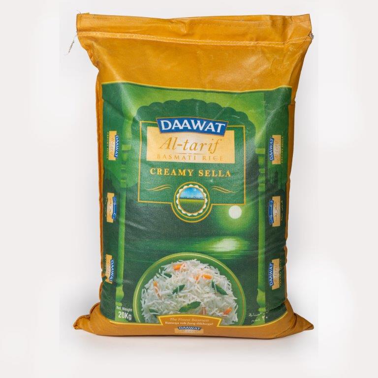 Daawat Al Tarif Creamy Sella Basmati Rice 20Kg