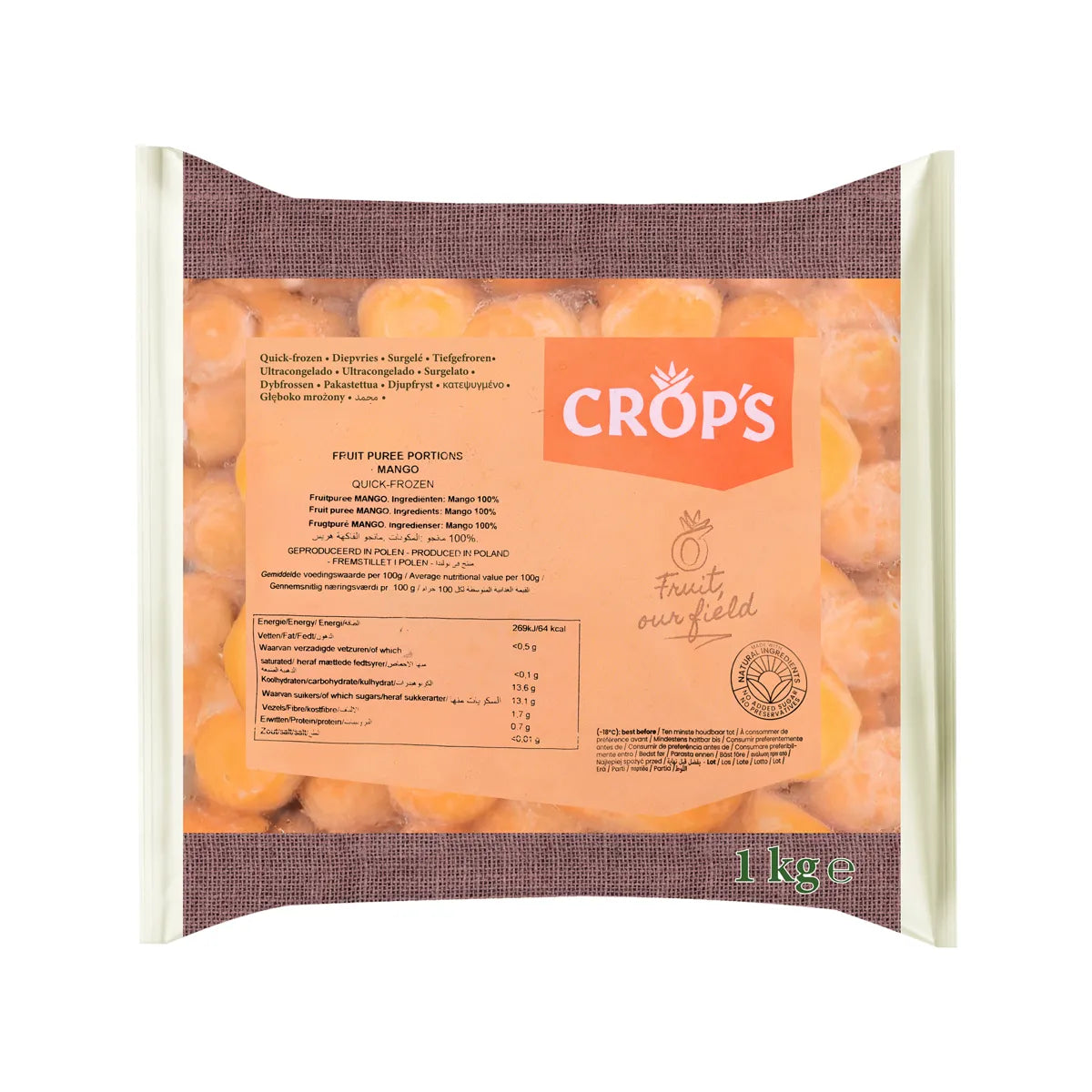 Mango Puree Portions 1kg