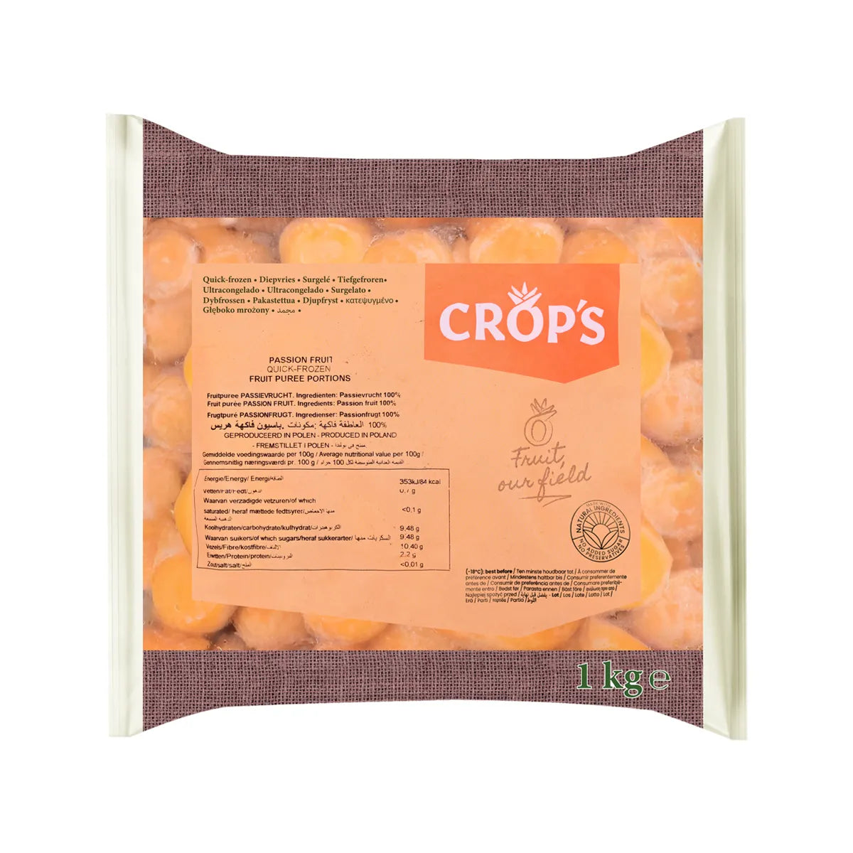 Passion Fruit Puree Portions 1kg