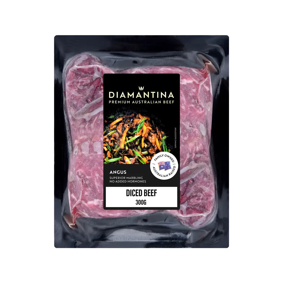 قطع لحم فخذ انجوس 300 غ