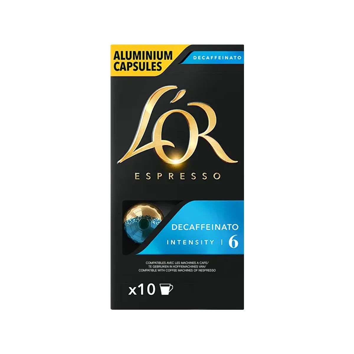 Decaf Espresso Decaffeinato Coffee Capsules (Pack of 10) 52g