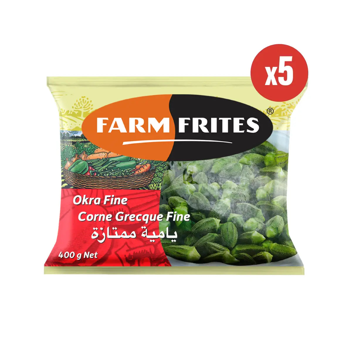Okra Fine (5 x 400g)