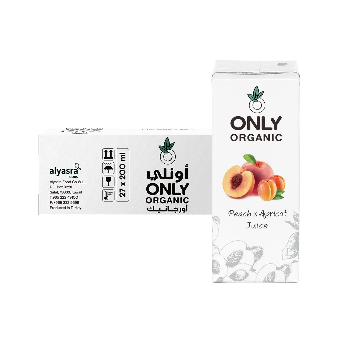 Organic Peach & Apricot Juice (27 x 200ml)