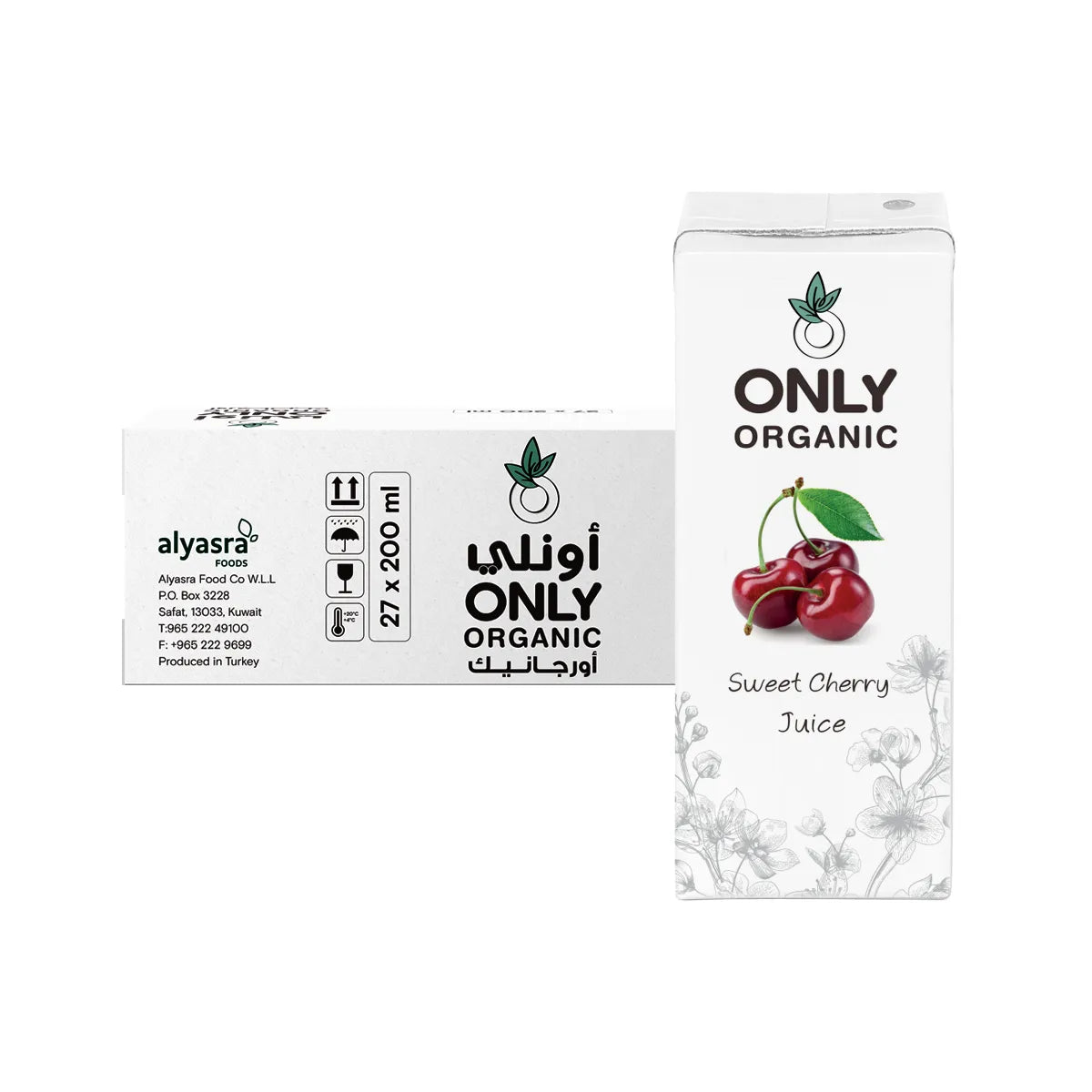 Organic Sweet Cherry Juice (27 x 200ml)