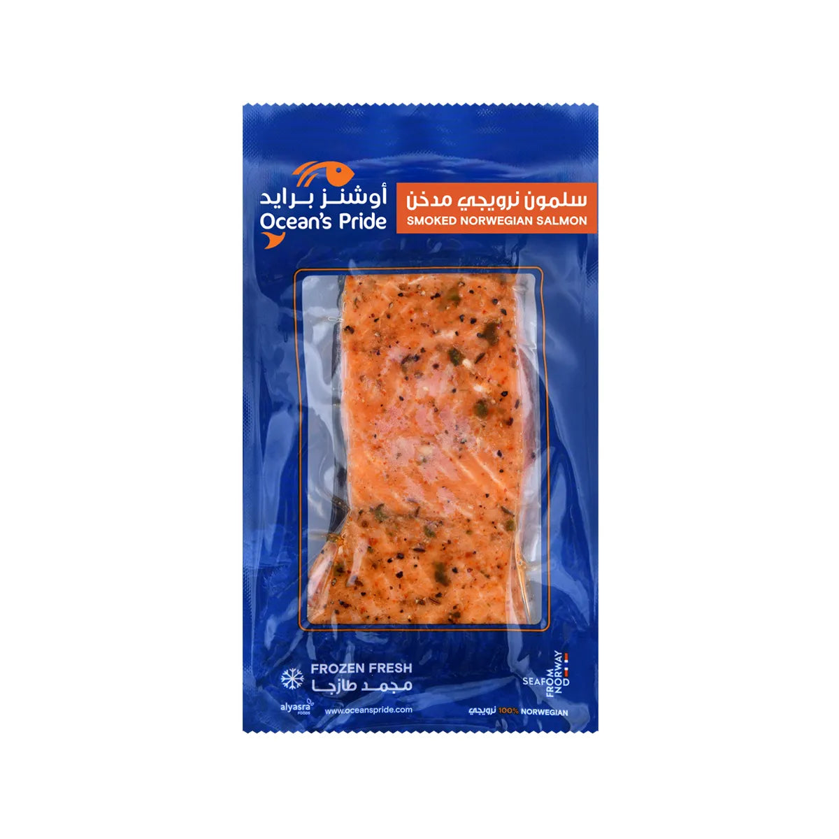 Hot Smoked Salmon with Peppermix 200g