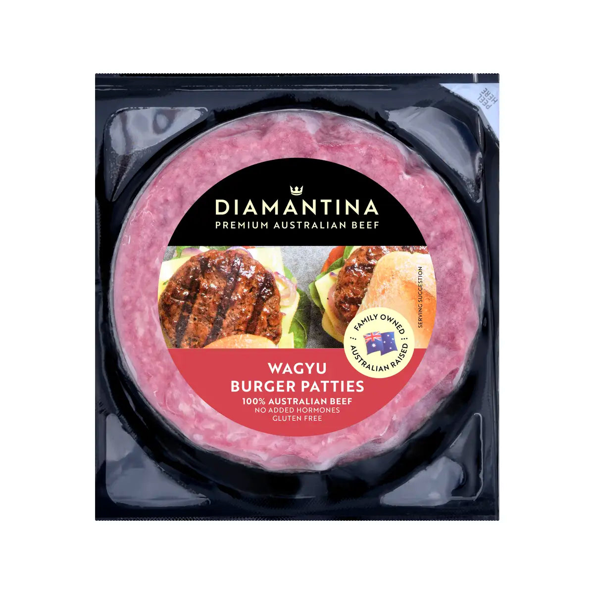 قرص لحم بقري واغيو مفروم للبرجر 150 غ