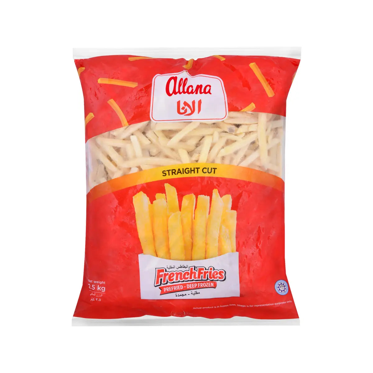 French Fries Straight Cut 9x9mm 2.5kg