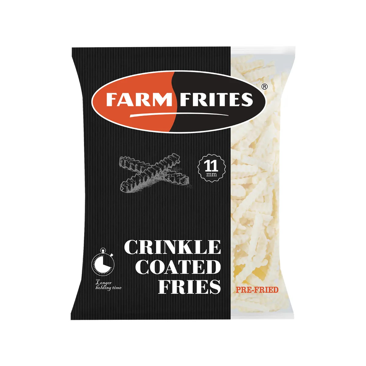Crinkle Coated Fries 11x11mm 2.5kg