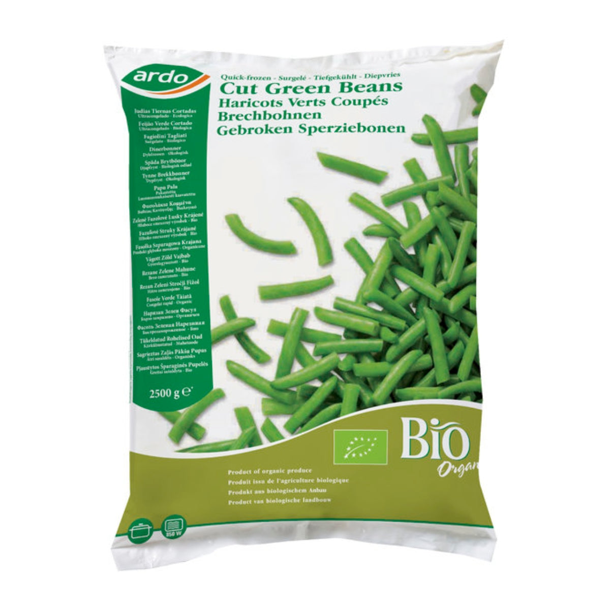 Organic Cut Green Beans 2.5kg