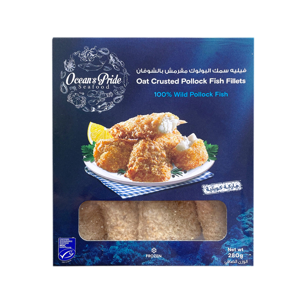 Oat Crusted Pollock Fish Fillets 280g