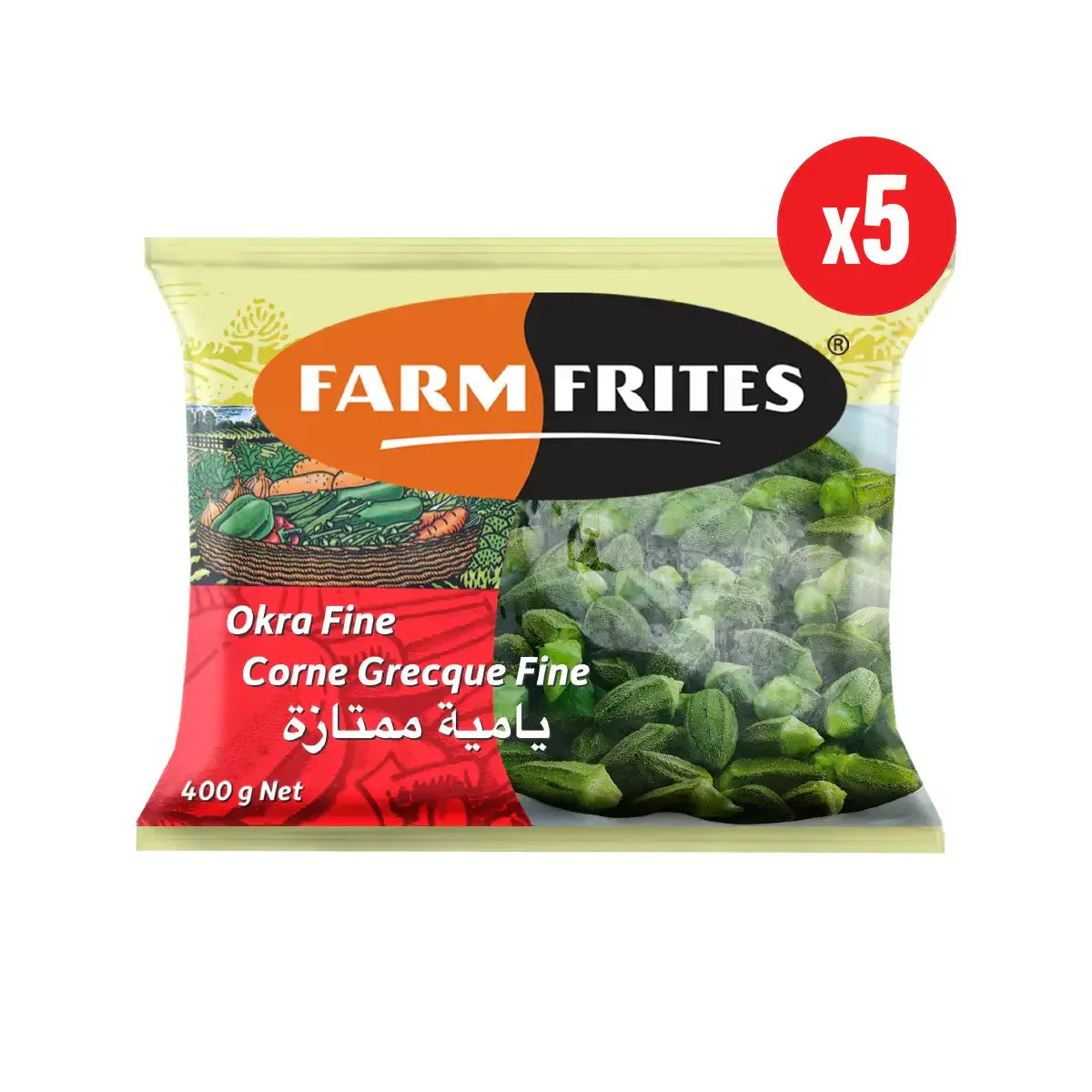 Okra Fine (5 x 400g)