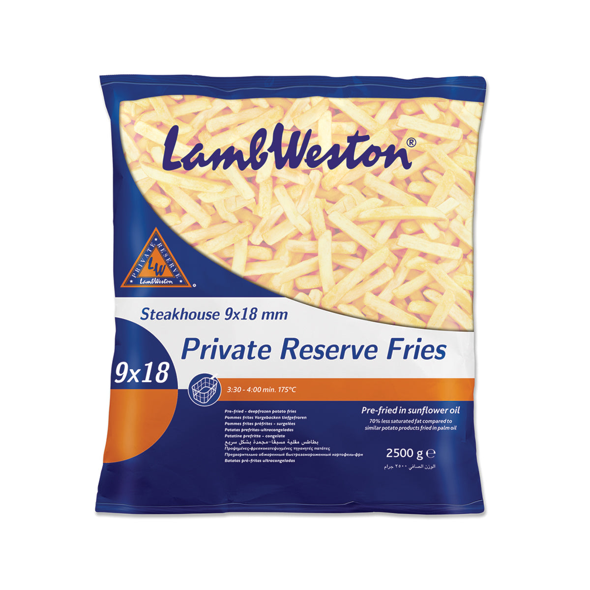 Private Reserve Steakhouse Fries 9x18mm 2.5kg